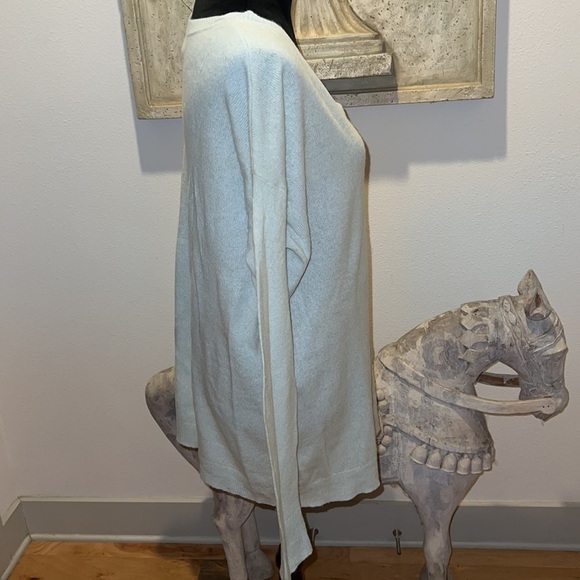 Halogen‎ Cashmere V neck long light sweater mint green Sz L - Picture 4 of 9